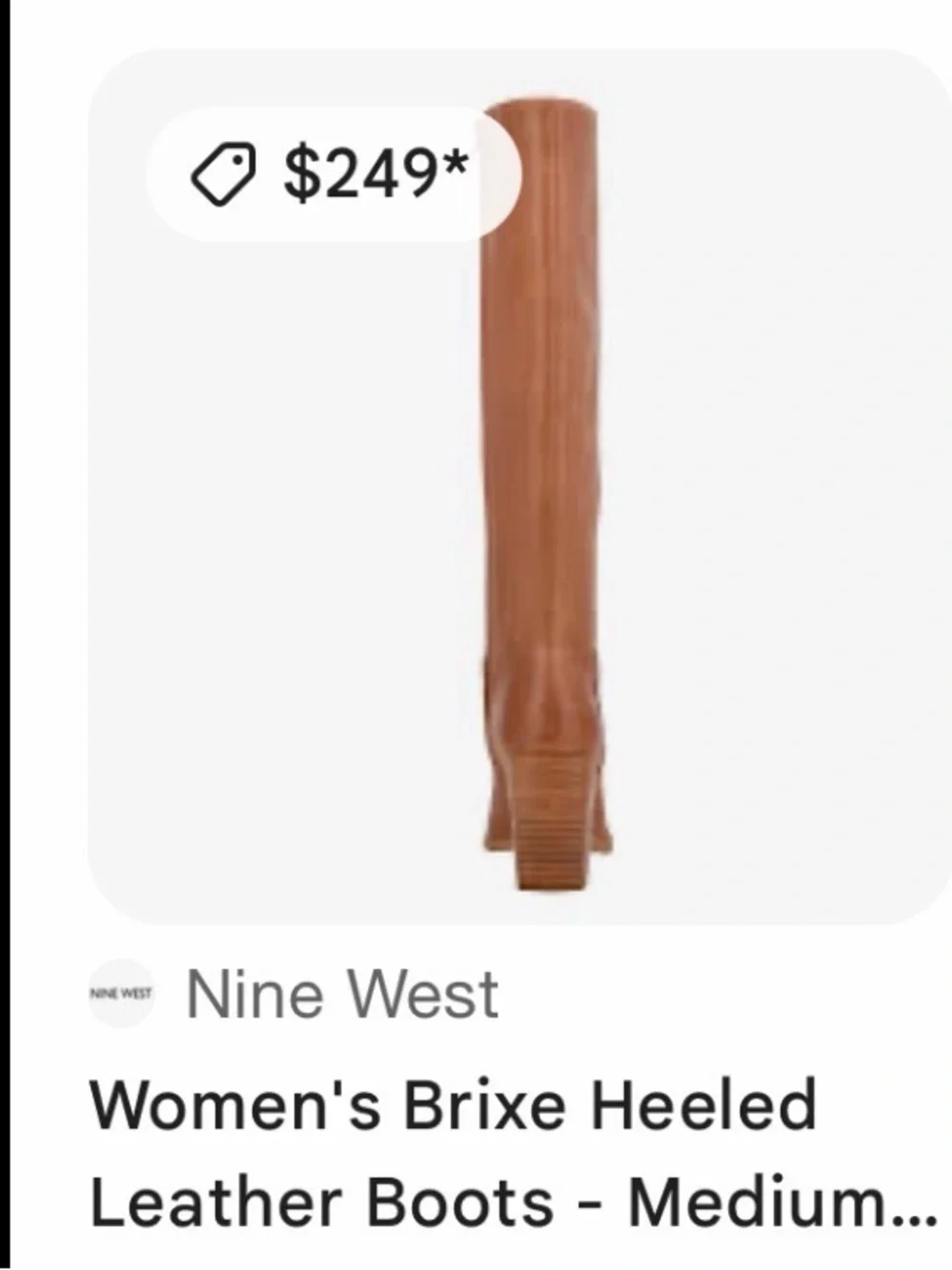 Nine West Brixe Heeled leather boots